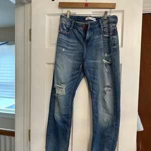ZARA straight leg ripped  jeans